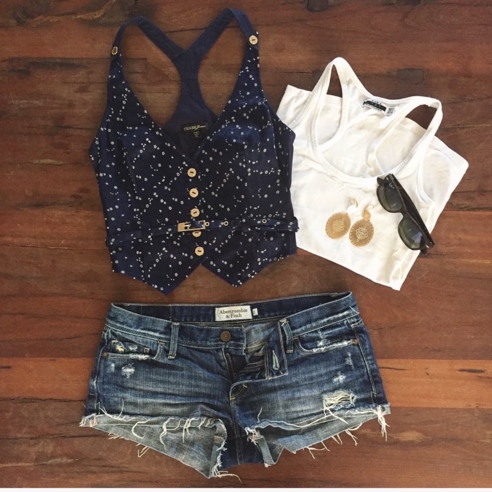 GUESS Navy Blue Vest